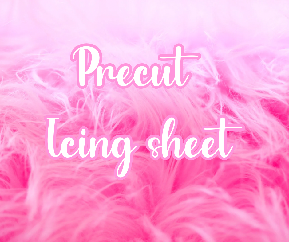 Precut icing sheet